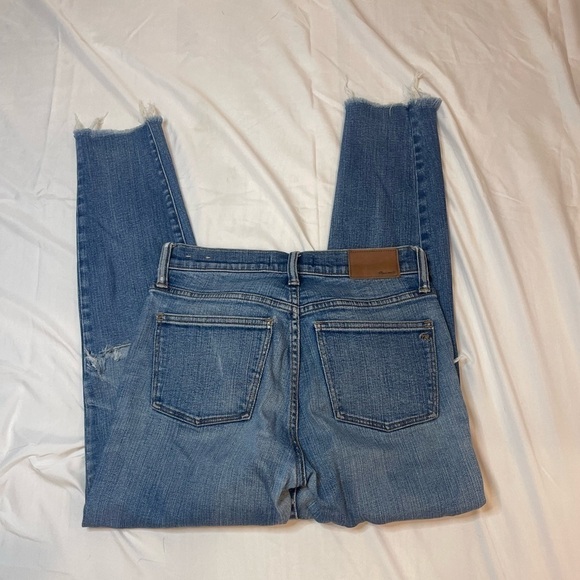 Madewell 9” High Riser Skinny Skinny Distressed Womens Jeans Size 26 - Picture 10 of 12
